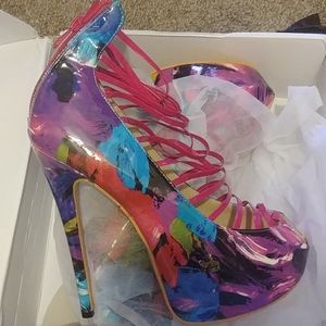 High heel platform shoe